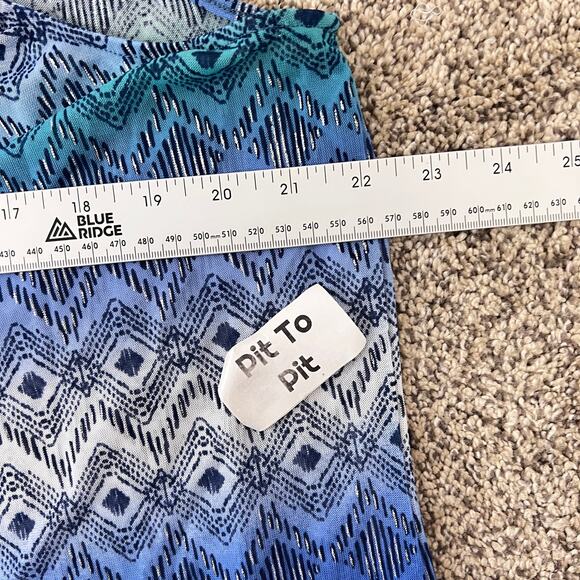 Chico's Womens XL Travelers Boho Coastal Resortwear Artsy Geometric Duster Vest - Picture 10 of 11